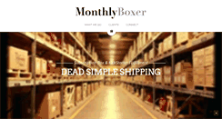 Desktop Screenshot of monthlyboxer.com